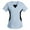 Light Blue, variant on Scrubs Tops for Women Color Block Short Sleeve T-Shirt Regular Fit V-Neck Workwear Stretchy Nurse Uniform