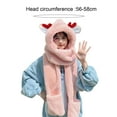 thumbnail image 4 of Opolski Thickened Plush Hat Winter Hat Women Autumn Winter Plush Hat Super Soft Elastic Solid Color Ultra-thick Deer Antler Design Warm Hat Winter Accessories, 4 of 7