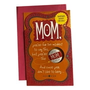 Mother's Day Greeting Card - KEEPSAKE BUTTON FOR YOU!...