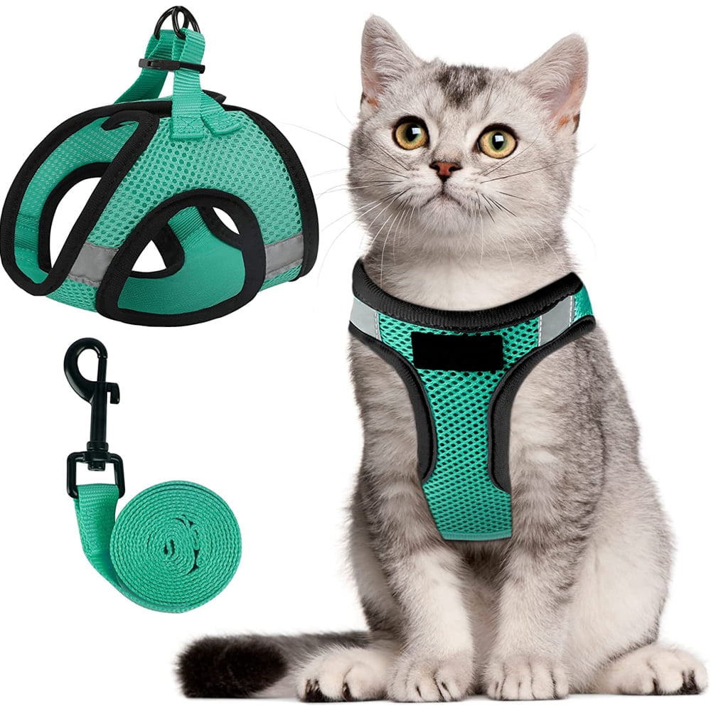 Cat Harness and Leash Set for Walking Escape Proof Adjustable Vest