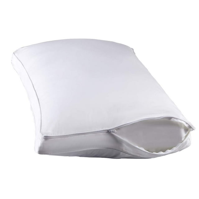 Stonecrest Protector De Almohada Con Fuelle - 1 Funda De Almohada Con Fuelle Premium Con Cremallera (Estándar De Fuelle De Satén De 300 Hilos)