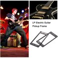 thumbnail image 3 of Sywqhk Marco de montaje de pastilla Humbucker de fondo plano para guitarra eléctrica (negro) Sywqhk Alta Calidad, 3 of 8
