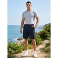 thumbnail image 6 of Men's Hiking Cargo Shorts Outdoor Travel Shorts for Men with Multi Pocket for Fishing Camping Casual Golf Navy 36, 6 of 8
