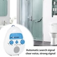 thumbnail image 6 of Fznkrag Shower Radio, Digital Shower Radio, Outdoor Portable Mini Shower Radio Indoor FM AM Electronic Bathroom Waterproof For Bathroom, Beach, Pool, Bike, Outdoor Home, 6 of 8