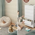 thumbnail image 5 of Crestlive Products White 7 Drawers Vertical Dresser Storage Tower Chest, 5 of 8