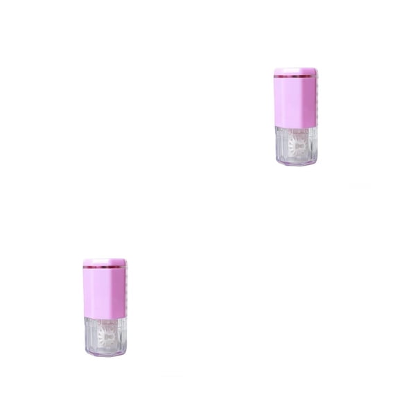 Qarigey Lavadora de lentes, máquina de limpieza, caja de remojo, 5V, automática, inteligente, herramienta de de gafas, carga USB, Rosado 2piezas