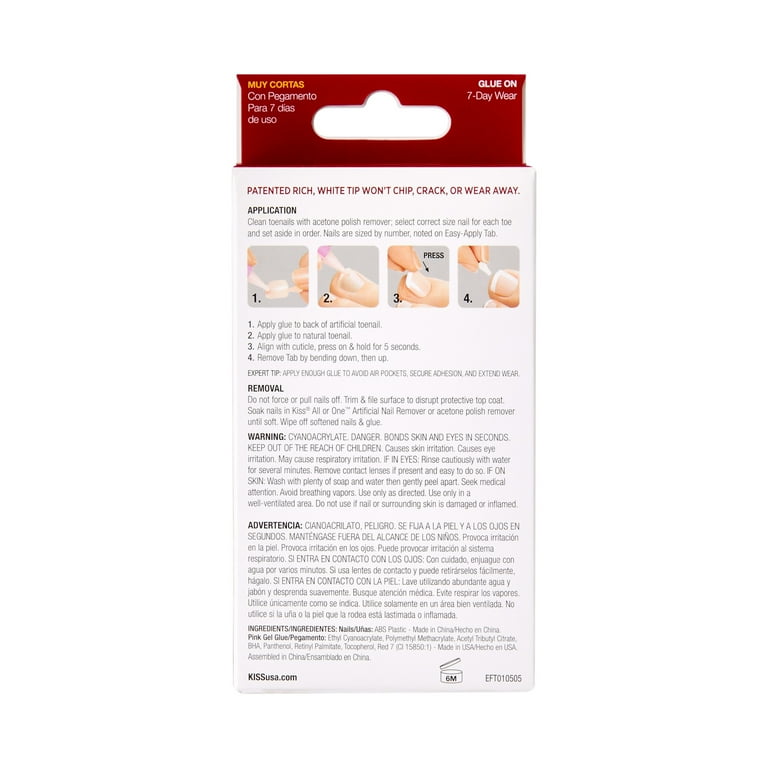 KISS Everlasting French Toenails - Limitless