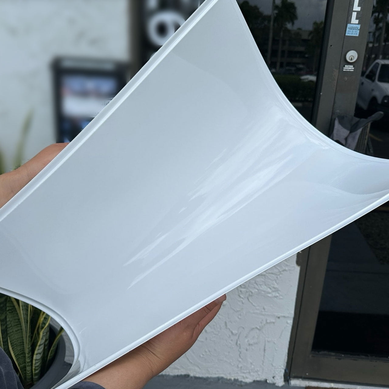 Smooth Economy Revealed Edge Lay-in Ceiling Tile 12 in x 12 in Sample in Gloss White - 1 Piece