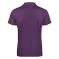 thumbnail image 5 of Dark Purple Men Zipper T-shirt Summer Casual Short Sleeve T-shirt Top, 5 of 7