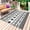 White, variant on Black White Boho Outdoor Rug 3x5 Ft - Reversible Patio Rug Outdoor Camping Rugs, Vintage Abstract Art Ethnic Tribe Washable Indoor Outdoor Area Rugs, Non-Slip Outdoor Carpet Runner for Deck/Porch