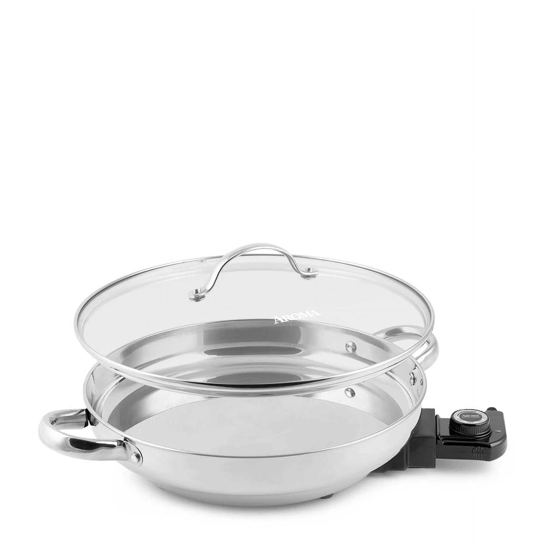  Electric Skillet By Cucina Pro - 18/10 Stainless Steel