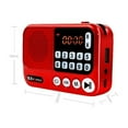 thumbnail image 4 of Station de Radio Portable Transistor Radio de Poche Petite Radio Fm Am, et Haut-Parleur Rouge, 4 of 4