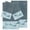 Teal, variant on Authentic Hotel and Spa Turkish Cotton Turtles Embroidered Teal Blue 4-piece Towel Set