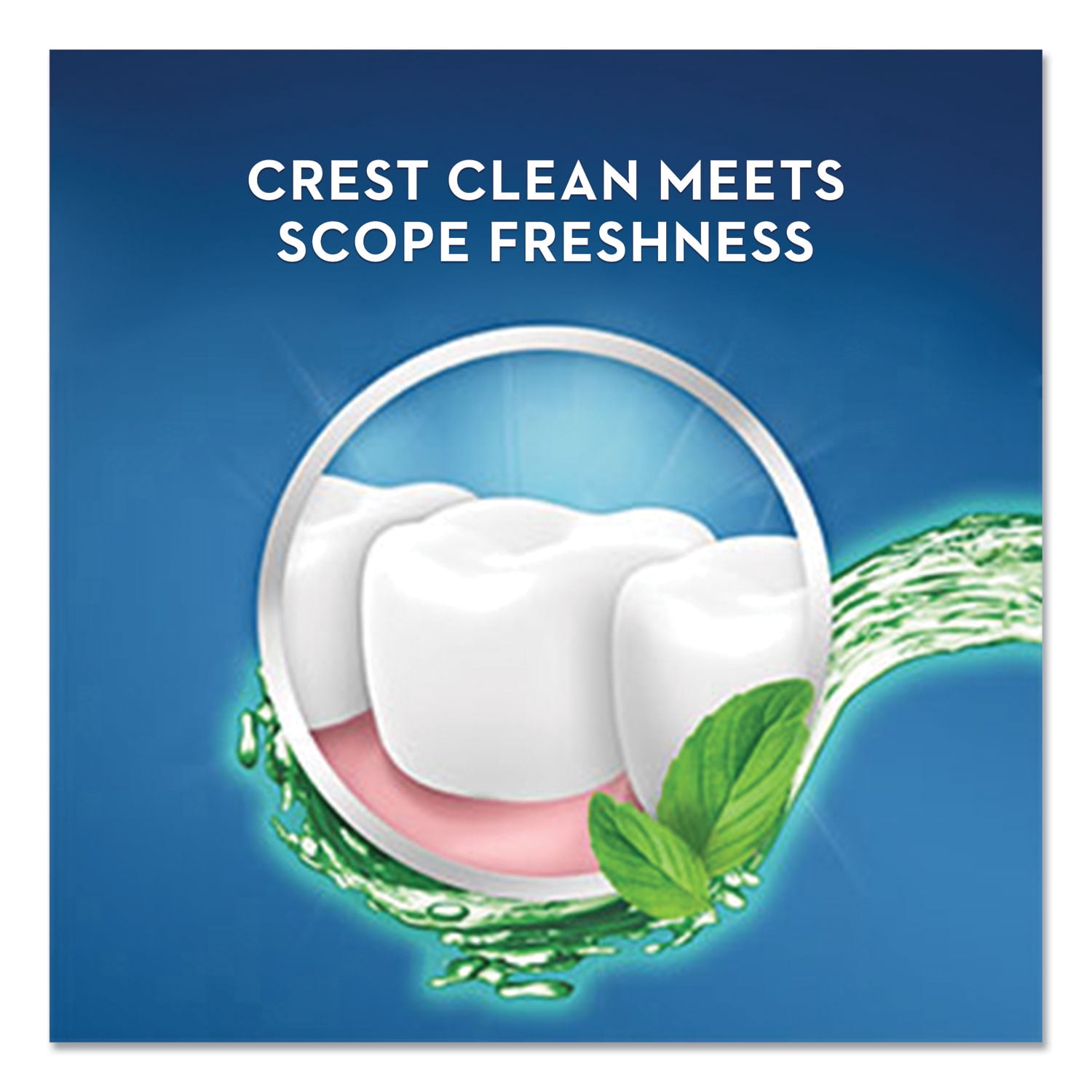 Crest 95662 1 Liter Plus Scope Mouth Rinse Bottle - Classic Mint (6/Carton)