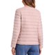 thumbnail image 3 of Chaqueta acolchada ligera para mujer Inspire Chic, con botones, empacable, de manga larga, color rosa, 3 of 6