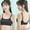 Black, variant on Haoxianjian Bra for Girls Teens & Petites Women Lightly Padded A Cup Bras Strape Cotton Wireless Light Padded Bralette