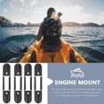 thumbnail image 2 of Universal Paddle Buckle Paddle Fixing Buckle for Canoes Black Plastic for Fixing Paddle 4 Sets, 2 of 5