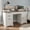 White, variant on Leumius Farmhouse Office Desk with Charging Station & Storage Cabinet, Barn Door Design Home Office Study Desk with File Drawer, Monitor Stand and Keyboard Tray for Office Study Living Room Walnut