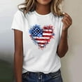 thumbnail image 2 of VerPetridure American Flag Shirt for Women 4th of July Tee Shirt USA Stars Stripes T-Shirt Patriotic Summer Tunic Tops, 2 of 5