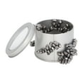thumbnail image 2 of 510 bolas magnéticas con caja de almacenamiento imanes para aliviar la ansiedad y el estrés mini piedras de ferrita juguetes de oficina para adultos plata, 2 of 5