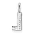 thumbnail image 5 of Auriga 14k White Gold Diamond Letter L Initial Pendant for Women(L- 15.25 mm, W- 5.31 mm), 5 of 6