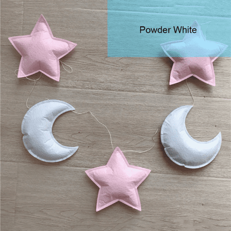 

Reduced Price!Ins Style Children Room Props Five Stars And Moon String Decoration Light Purple White Home Garden Decoration Crafts Pendants