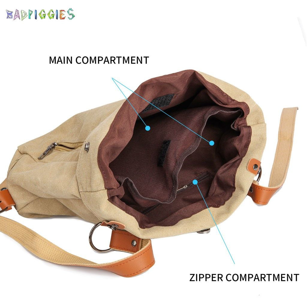 Simple Convertible Backpack Purse Vegan Canvas Crossbody Bag - Temu Portugal