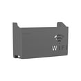 thumbnail image 2 of Czzoypi Wall Mounted Router Box, Punch-Free Cable Management Storage Box, Modern Plastic Wall Shelf for Home Office Router Modem Network Device Organization, Gray, 2 of 6