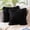 Black, variant on Pack of 2 Faux Fur Solid Throw Decorative Pillow Cover Cushion Covers Luxury Soft Decorative Pillowcase Fuzzy Pillow Covers for Bed/Couch