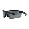 thumbnail image 1 of Xloop Half Rim Baseball Style Sport Plastic Sunglasses Matte Black, 1 of 4