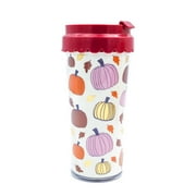 Packed Party "Harvest The Fun" Multicolor Pumpkin 16 oz. Plastic Coffee Tumbler