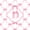 White Pink D, variant on Manfei Aesthetic Pink Bowknot Full Size Comforter Sets For Kids,Letter H Monogram Letter Bedding Sets For Girly,Pink Reversible,3 Pieces