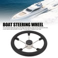 thumbnail image 3 of Volant Marin, Antidérapant 5 Rayons pour Bateau en Acier Inoxydable Universel avec Capuchon Central pour Navires, 3 of 7