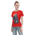 thumbnail image 4 of T-Shirt Basique à Manches Courtes pour Femmes Demon Slayer : Shitou Wuichiro, 4 of 6