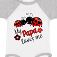 thumbnail image 4 of Inktastic My Papa Loves Me with Cute Ladybugs Boys or Girls Baby Bodysuit, 4 of 5