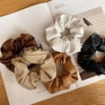 thumbnail image 6 of Fashion Leather Scrunchies Red Rubber Bands For Women Girls Korean Elastic Hair Bands Ponytail Hold Hair Accessories, 6 of 9