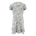 thumbnail image 2 of Vestido George Talla 10 Manga Corta Floreado con Abertura Gris, 2 of 4