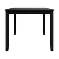 thumbnail image 5 of Home Design Ouray Dining Table, Black - Wood Grain Embossed, Rectangular Table with Split Top, Sturdy Construction, 5 of 6