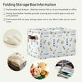 thumbnail image 5 of GZHJMY Watercolor Nautical Pattern Foldable Canvas Storage Bin, Sturdy Fabric Storage Basket with Handles, Storage Cube Box for Organizing Shelf Nursery Toy Closet 1PCS#437, 5 of 7