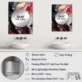 thumbnail image 4 of Designart "Infused Marble in Red and Black" Abstract Marble Mirror Wall Decor - Modern Red Abstract Large Mirror For Wall Art Decor - 40" x 30" Inch, 4 of 5