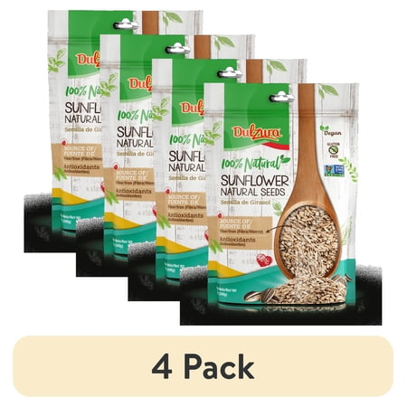 (4 pack) Dulzura Borincana Roasted & Salted Sunflower Kernels, 12 oz