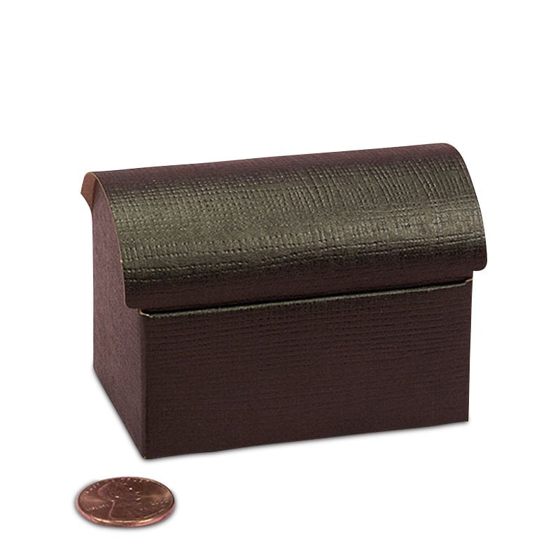 Black Mini Treasure Chest Boxes Quantity 20 Width 1 3/4" by Paper