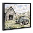 thumbnail image 2 of Stupell Industries Farmhouse Spring Orchard and Truck Black Floating Frame Canvas Art, 21 x 17, by Tabz Jones, 2 of 8