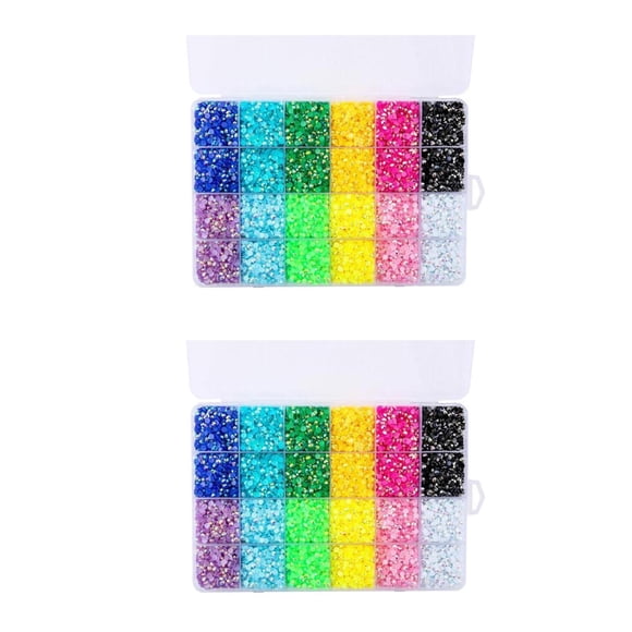 Cristales de Uñas AB de Imitación Zulema 38400 Piezas Flatback Charms Gema