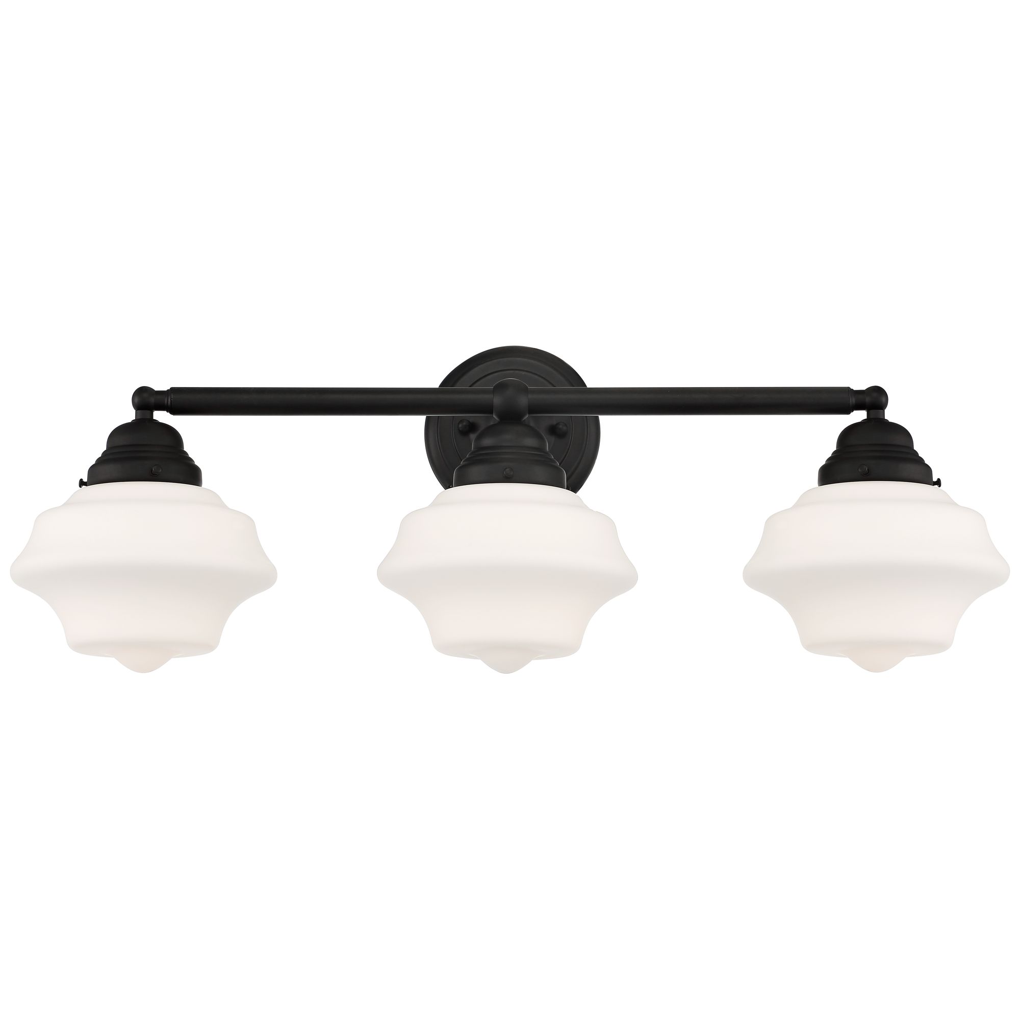 Possini Euro Design Astrid Modern Wall Light Black Metal Hardwire 27 1/4" 3-Light Fixture Opal White Glass Shade for Bedroom Bathroom Living Room