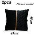 thumbnail image 2 of Paquete de 2 fundas de almohada para reposacabezas de terciopelo holandés para sala de estar, cojín para sofá, reposacabezas para oficina Vhermosa CPB-YL459-3, 2 of 5