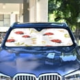 thumbnail image 4 of ALAZA Ladybugs Flowers Windshield Sun Shade Car Foldable Sun Visor Block UV Rays Protector 55"x27.6", 4 of 8
