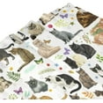 thumbnail image 2 of Cat Shower Curtain for Bathroom with Hooks, Cute Cartoon Colorful Kitty with Pets Paw for Cat Lovers Gift for Kids Girls Novelty Multicolor Decorative Fabric Shower Curtain, 72x72 Inches, 2 of 5
