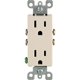 thumbnail image 1 of Enchufe Dúplex Decora Leviton S06-05325-0TS, color almendra claro, 15 A, 125 V, 1 of 5