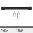 thumbnail image 4 of Amerock Faraday 6-5/16 inch (160mm) Center-to-Center Matte Black Cabinet Pull, 4 of 6